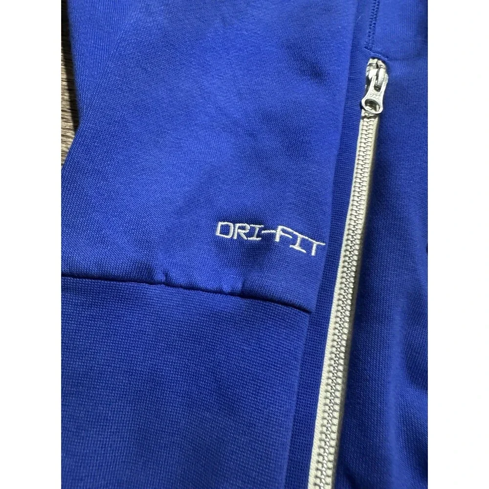 Philadelphia 76ers Hoodie Nike Big Logo Fleece Lined Sweatshirt Blue Mens Large